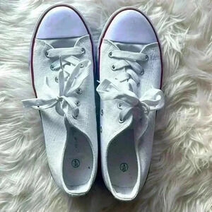 White Tennis Shoes - Size 9